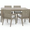 Outdoor Furniture * | Special Homestyles Sustain Gray Outdoor Dining Table And Six Armchairs W/Cushions 5675-31-81S At Woodstock Furniture & Mattress Outlet