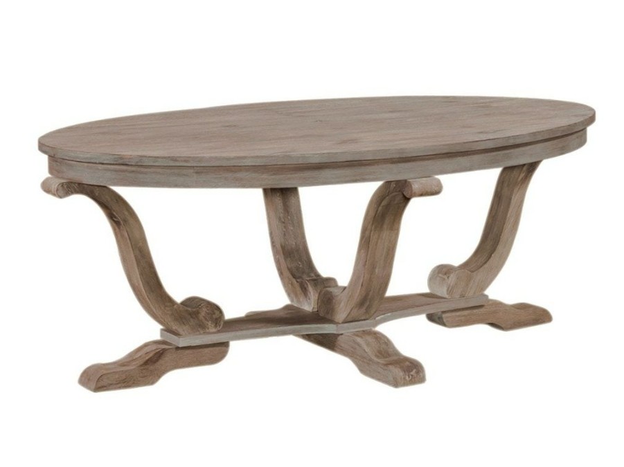 Living Room * | Best Price Liberty Furniture Liberty Greystone Mill Oval Cocktail Table 154-Ot1010 At Woodstock Furniture & Mattress Outlet