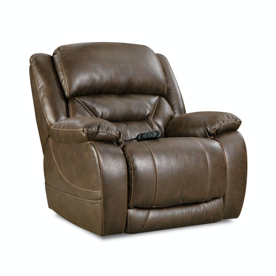 Living Room * | Crazy Deals Homestretch Enterprise Walnut Power Recliner 158-97-21 At Woodstock Furniture & Mattress Outlet